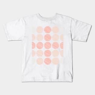 Scribbled Polka Dots pattern Kids T-Shirt